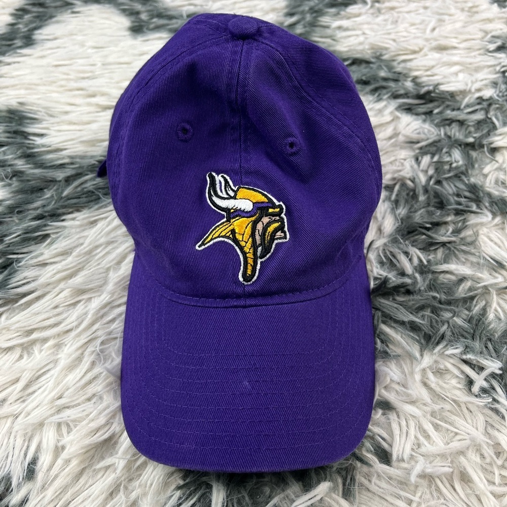 NFL Team Apparel Purple Minnesota Vikings Adjustable Cap